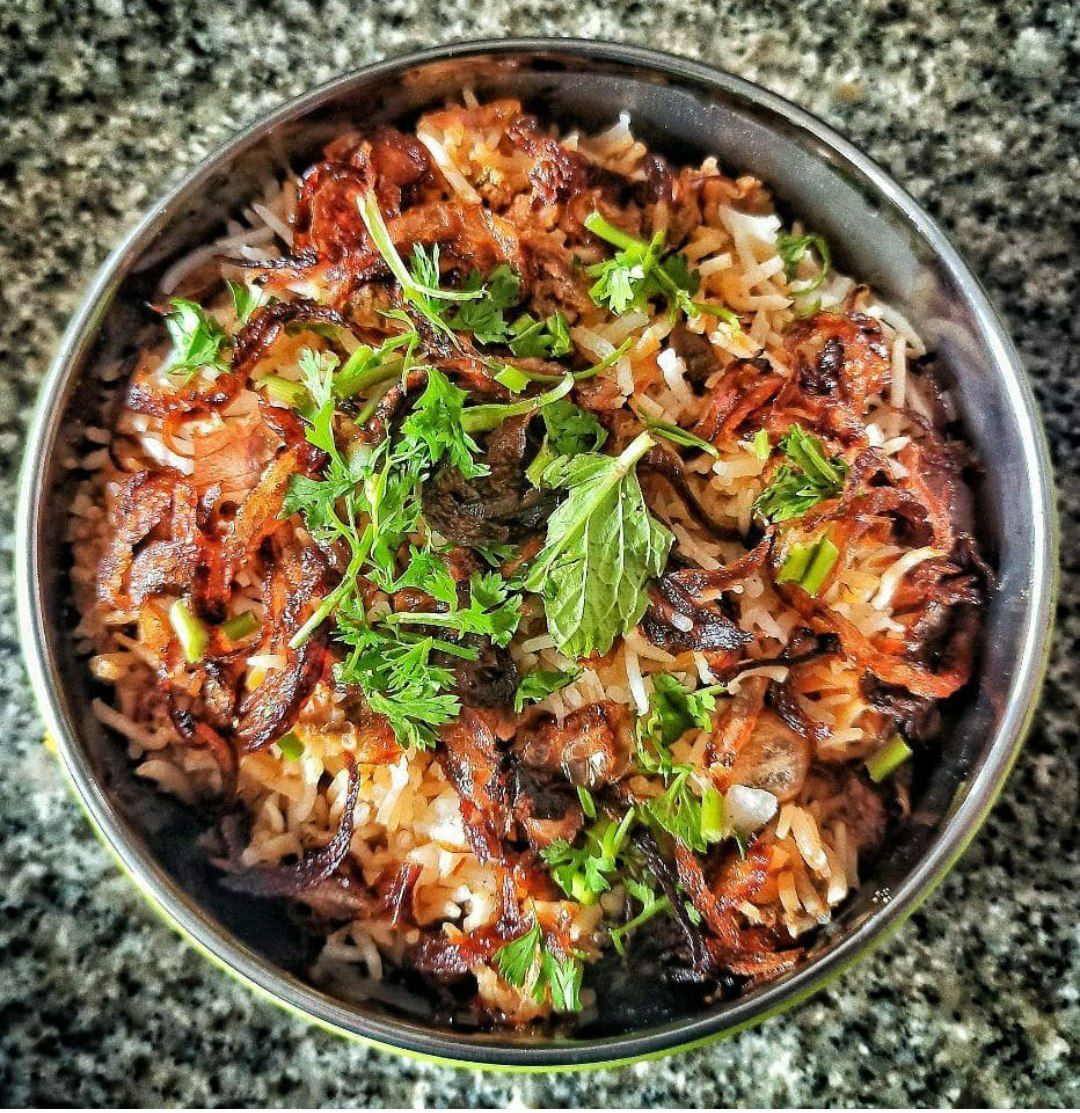  Vegan Hyderabadi Biryani Using Mock Meat I Serves 5