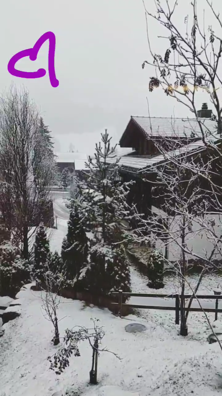 Anushka Sharma watching snow