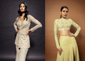 Models sporting the ‘oh-so-natural’ look during Charu & Vasundra and Ritika Mirchandani’s show.