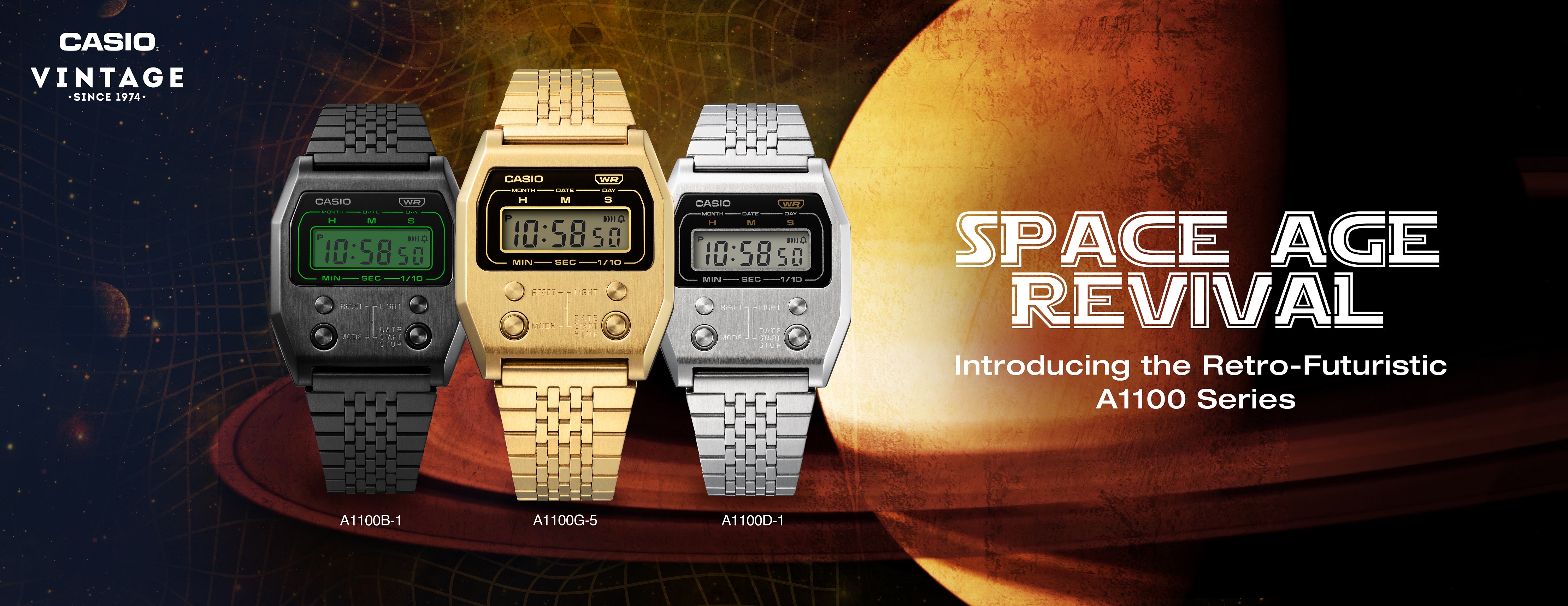 Space Age Revival: Introducing the Retro-Futuristic Casio Vintage A1100 Series