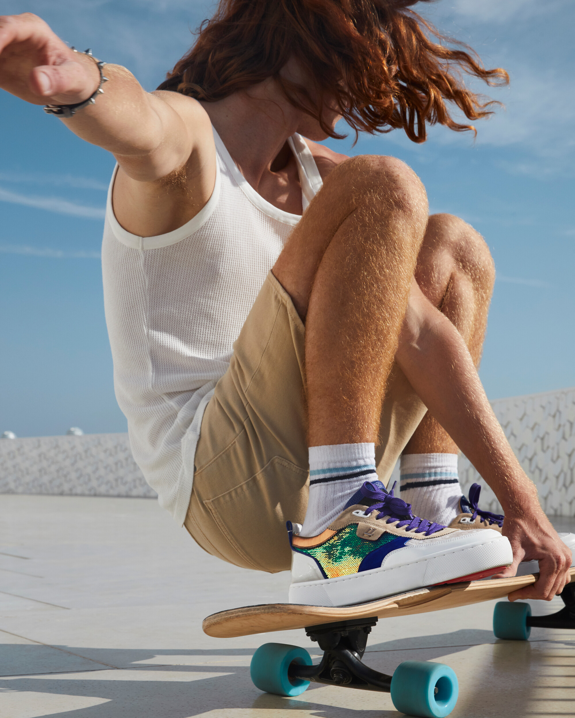 Spring sneakers in winter