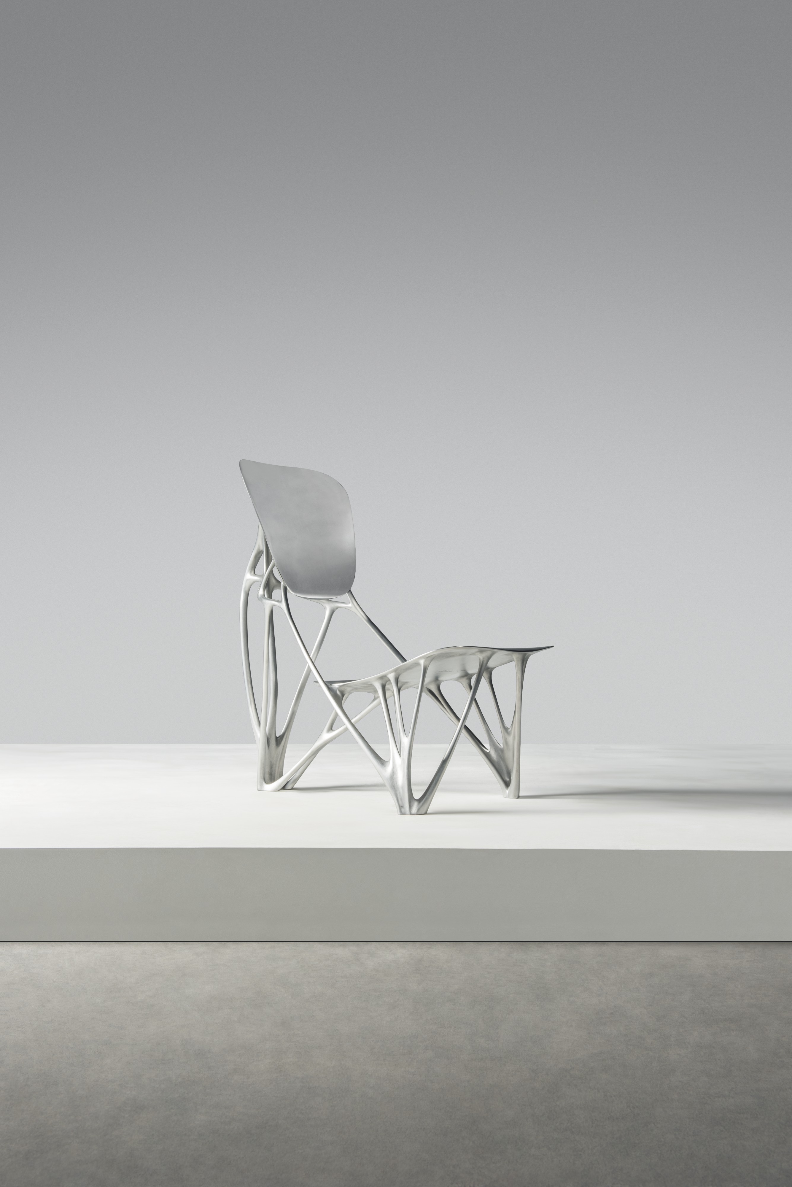  Joris Laarman An Important 'Bone Chair' Sold for £707,250 The design copying nature’s most efficient use of materials while retaining structure Masterpieces of Design and Photography, London, 6 March 2019.