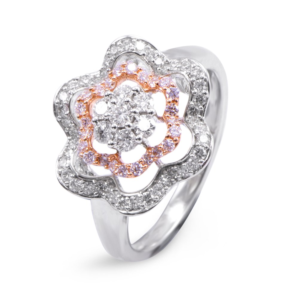 Joyalukkas Pride Diamond Collection 18k White Gold and Diamond Ring