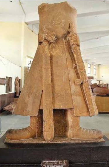 Kanishka statue at the Mathura Museum