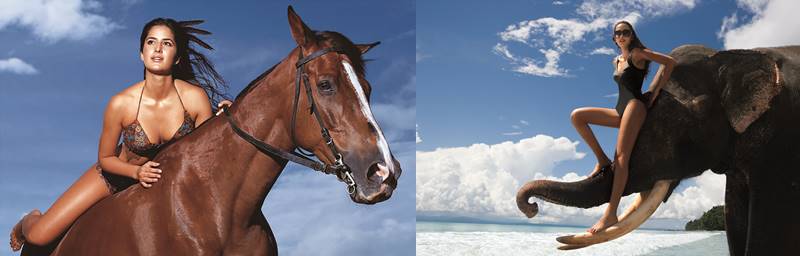 Katrina Kaif and Tamara Moss