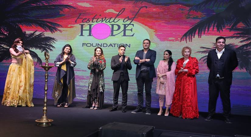 L-R Sonali Gupta Archana Aggarwal Shalini Vig Sanjeev Bijili Varun Bahl Dr Kanchan Kaur Blossom Kochhar Neeraj Sachdeva