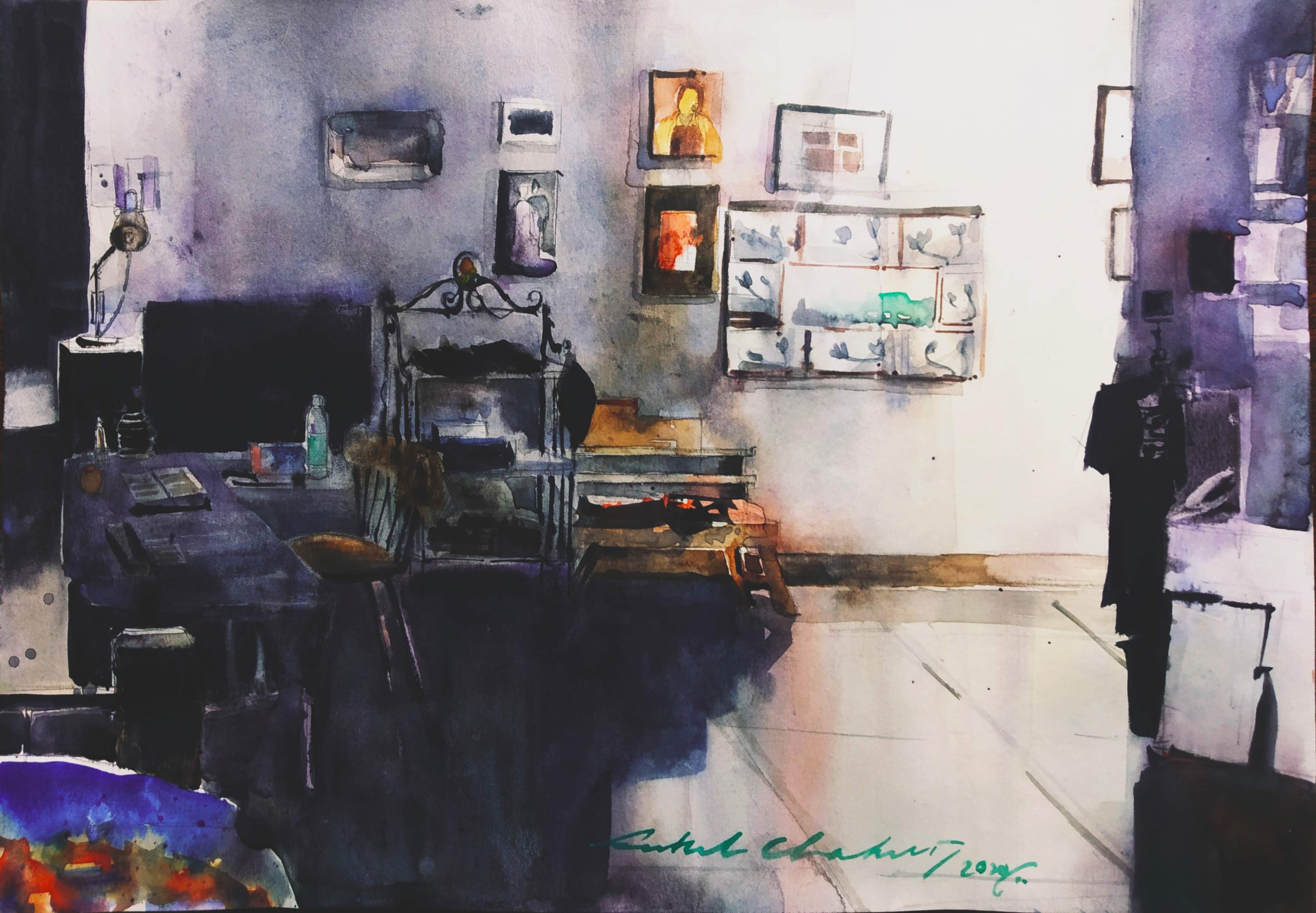 LONELINESS 1_Rahul Chakraborty_Watercolor on Paper_2019.jpg