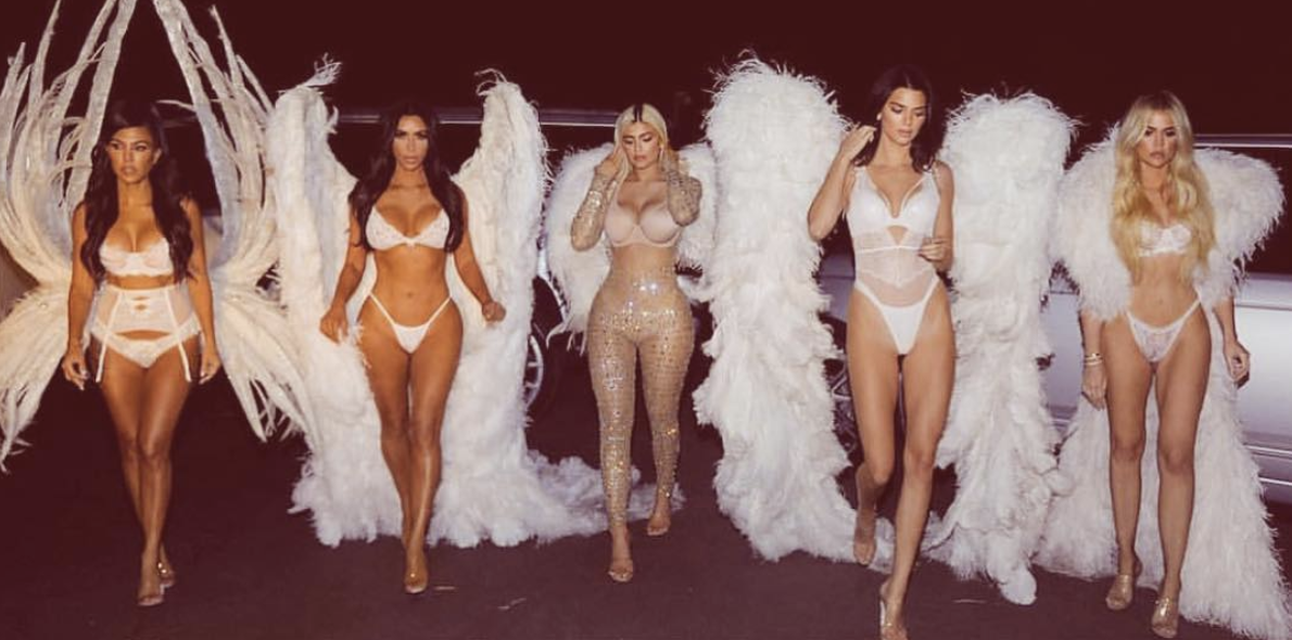 Leave it to the Kardashian-Jenner siblings to chanel angelic vibes as they dress as Victoria's Secret Angels for Halloween in 2018 