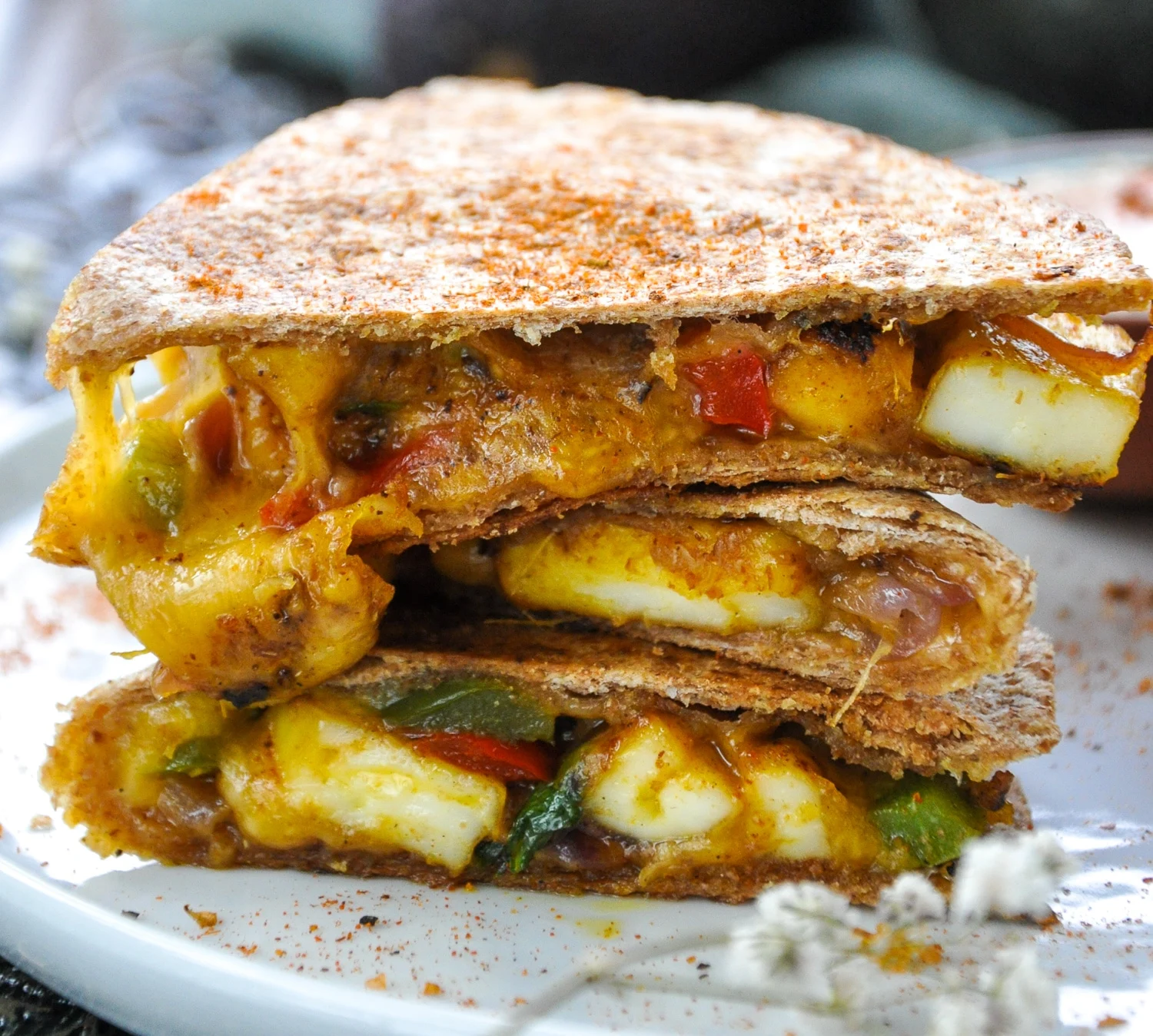 Masala Paneer Quesadillas