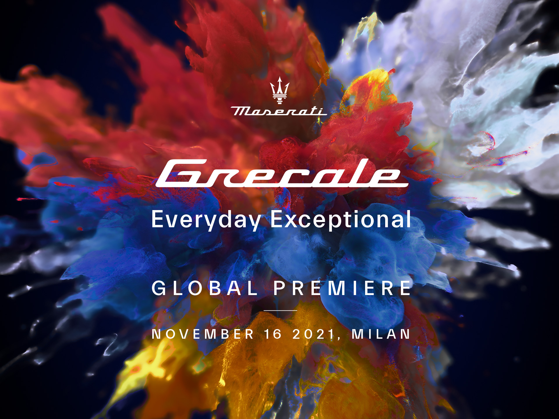 Milan, 16th November 2021: New Maserati Grecale Global Premiere