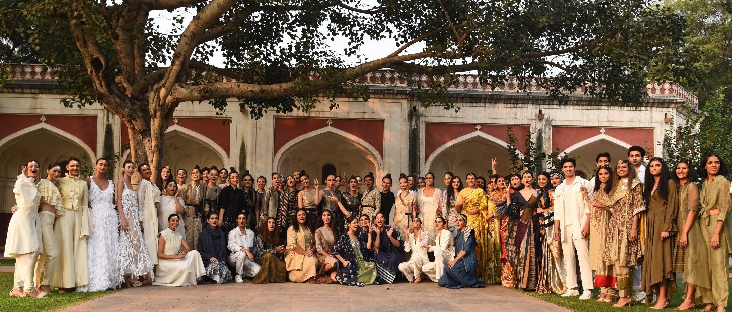 Models showcasing  at  FDCI Inherit 2019