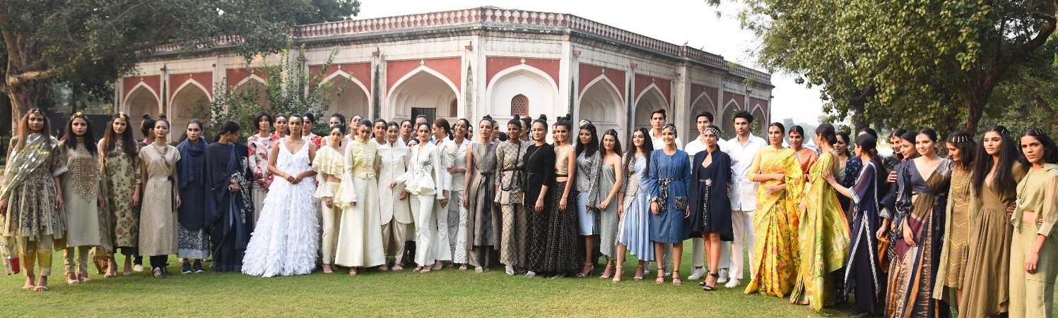 Models showcasing  at  FDCI Inherit 2019