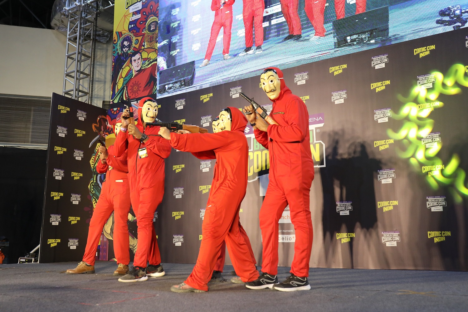 Money Heist at Bengaluru Comic Con 2022
