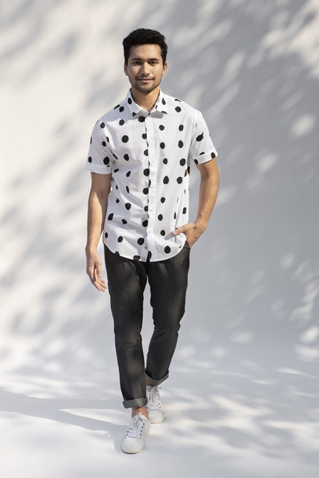 Nicobar's Half Sleeve Shirt for men