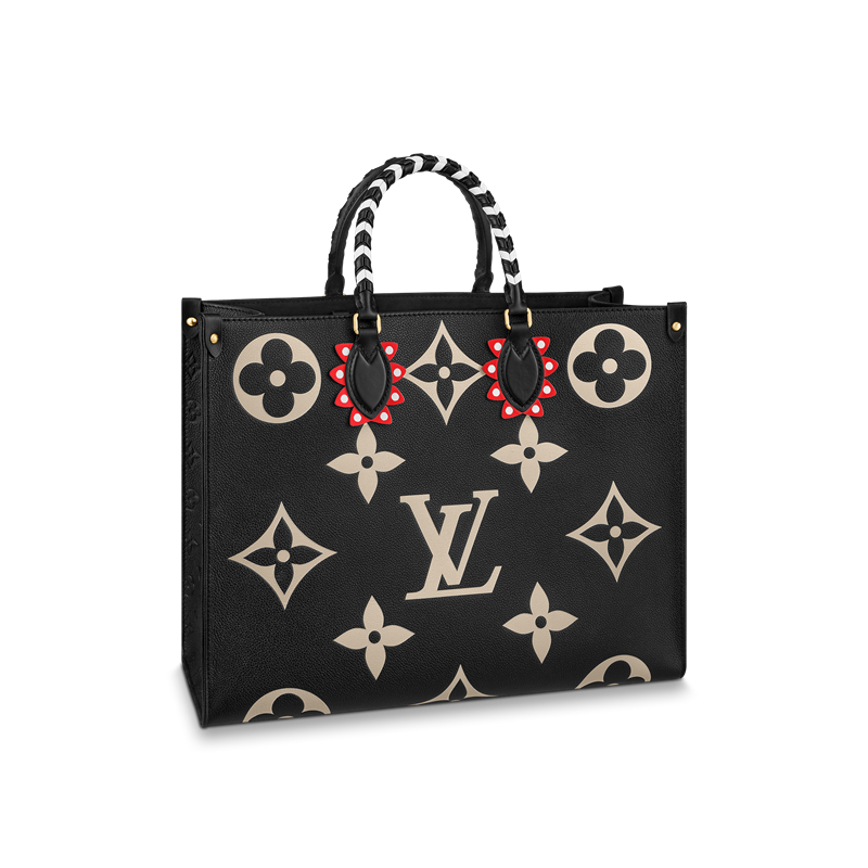 OnTheGo tote LV Crafty Monogram Empreinte black, in embossed supple grained cowhide leather