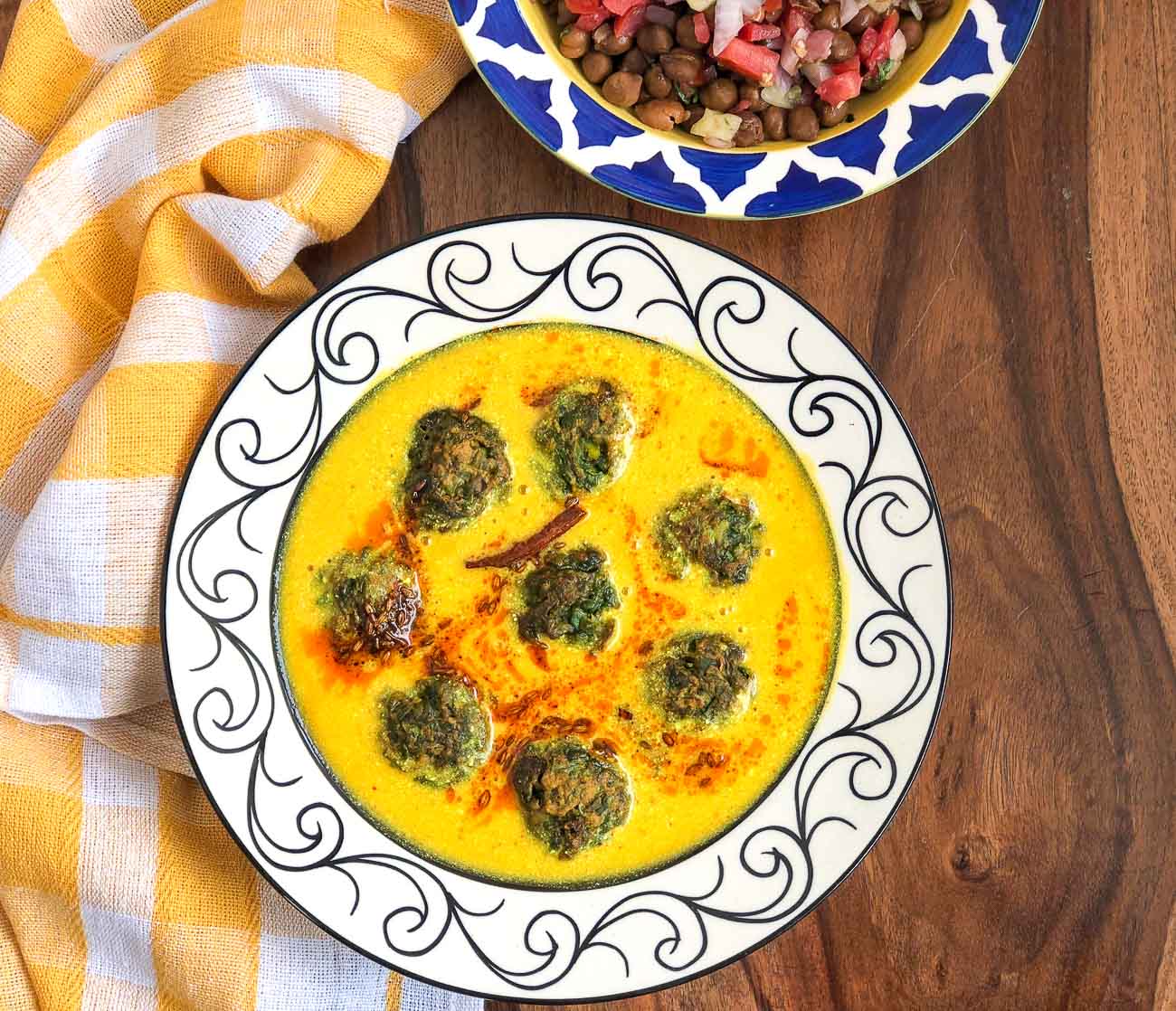 Palak Pakoda Kadhi by Sanjeev Kapoor