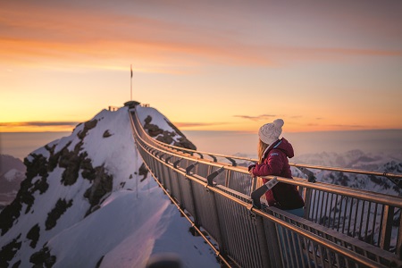 Peak walk at Glacier 3000 