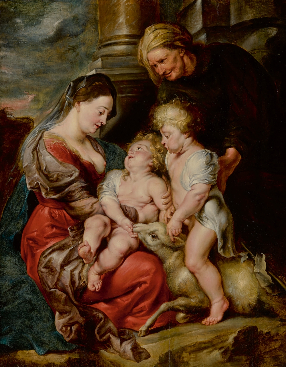 Peter Paul Rubens, The Virgin and Christ Child, with St. Elizabeth and St. John the Baptist