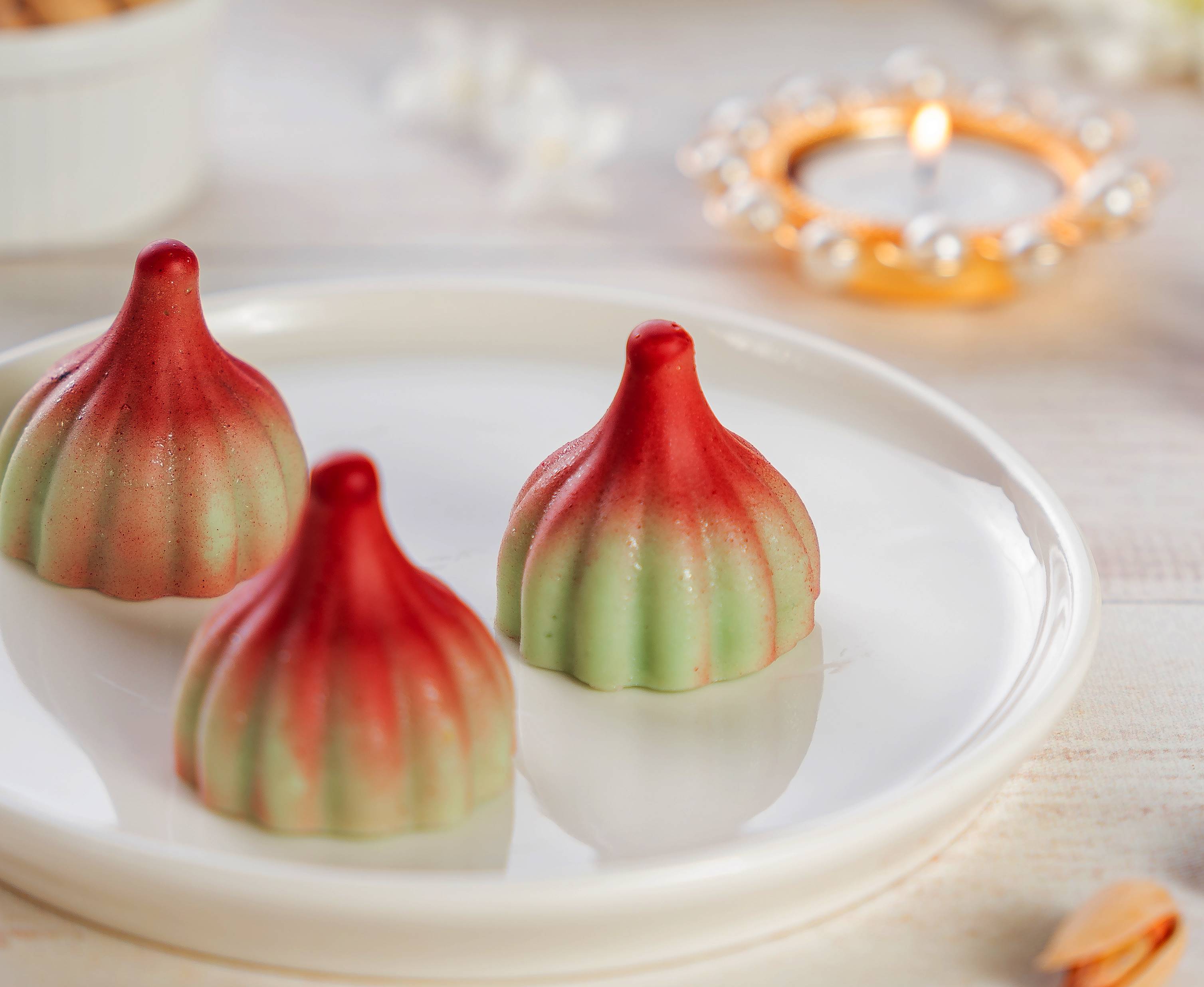 Pistachio and Cranberry Modak