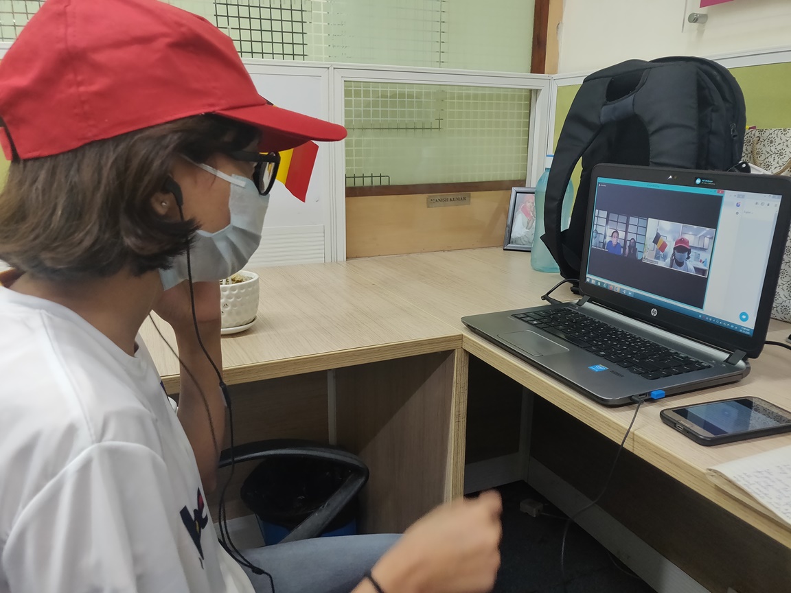 Plan India's Girl changemaker attending the diplomatic session of Belgium embassy