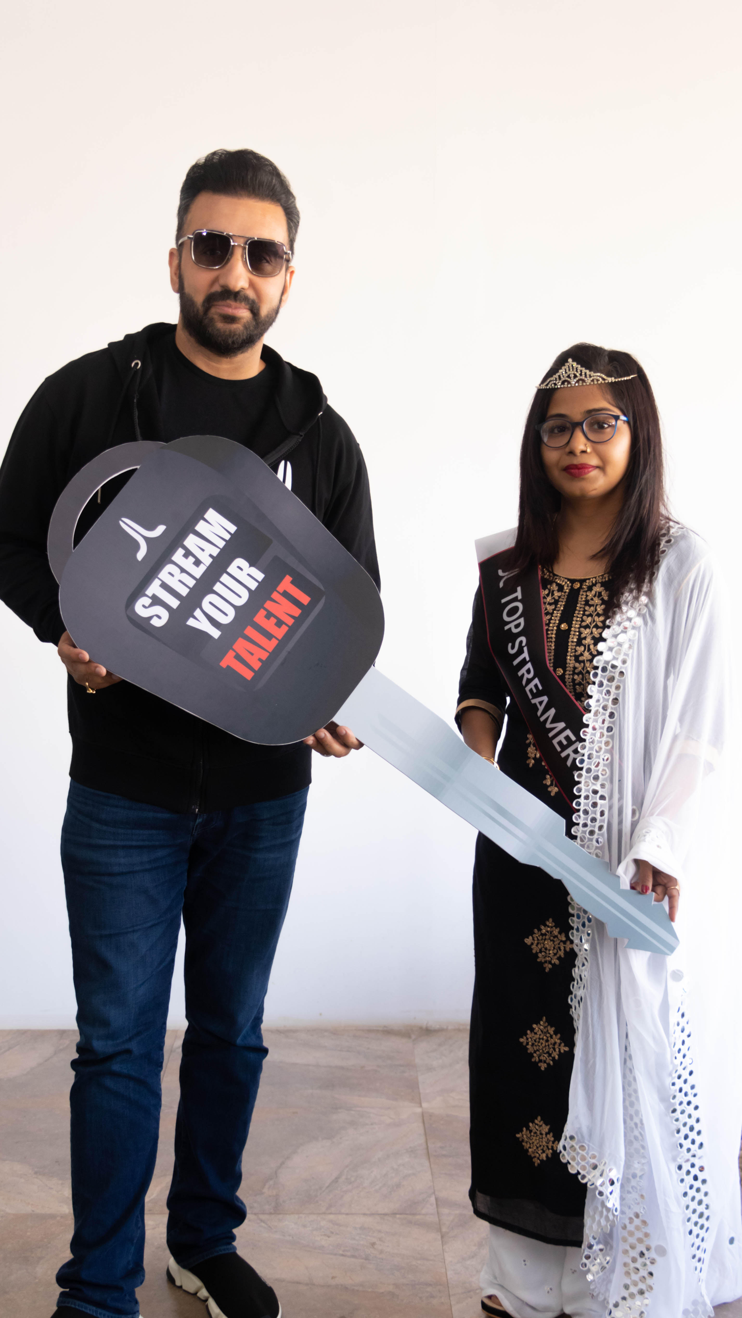 Raj Kundra with top streamer