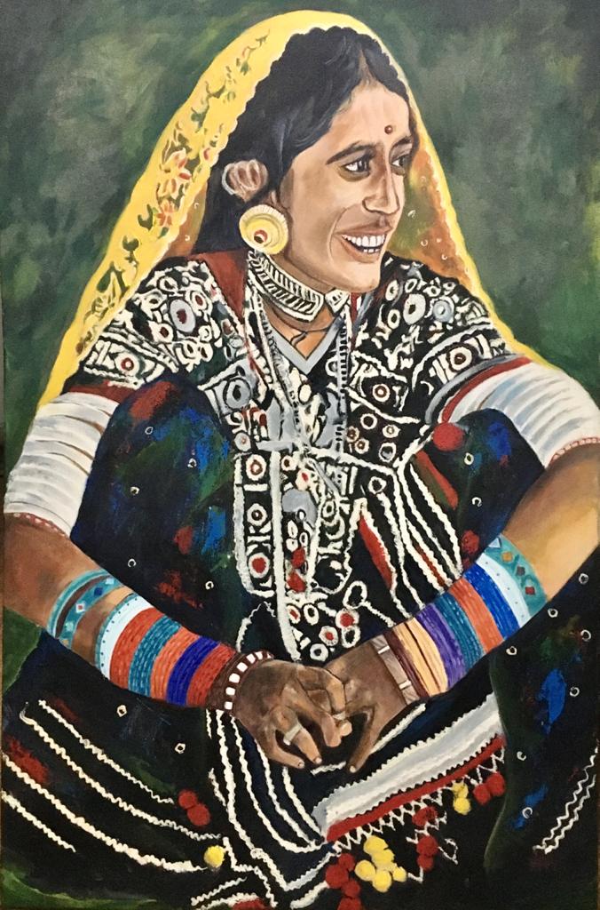 Artist paints smiling women from across India