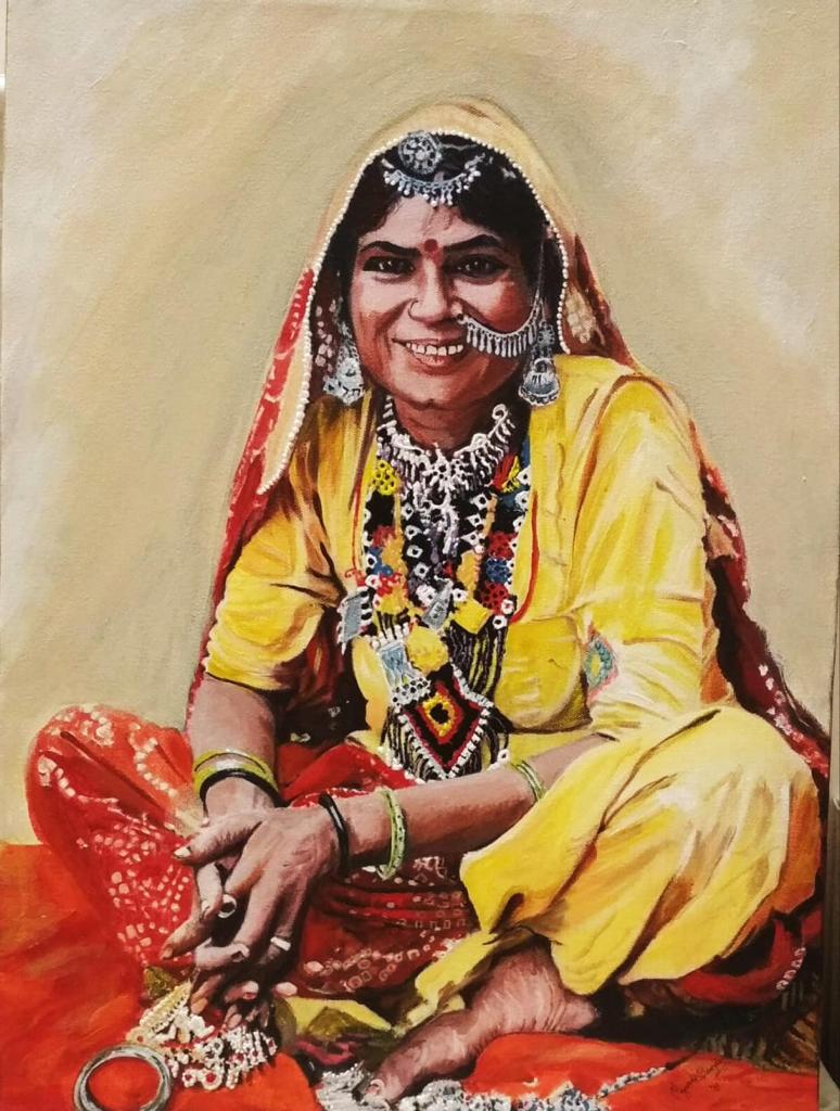 Artist paints smiling women from across India