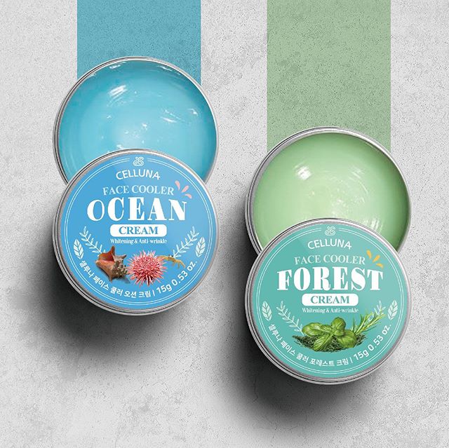 Products by Celluna, one of the presenting companies at Korea Fair, KOTRA in New Delhi, India