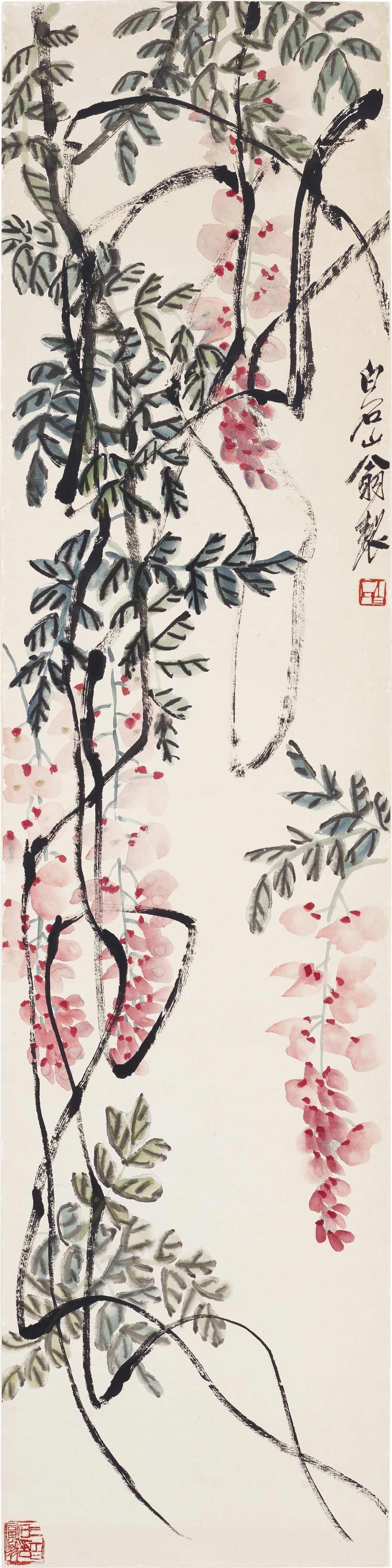 QI BAISHI (1863-1957) WISTERIA