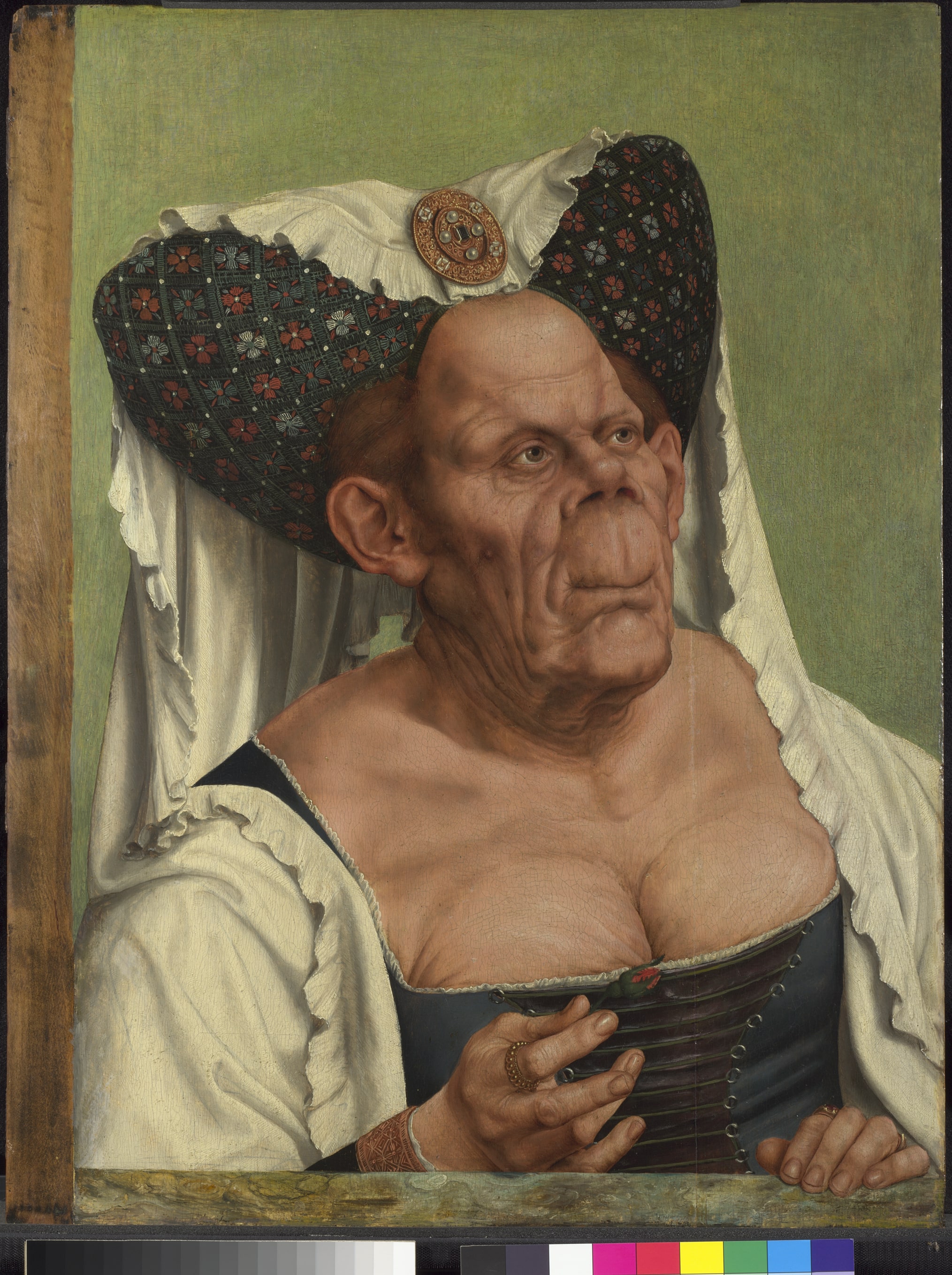 Quinten Massys. An Old Woman ('The Ugly Duchess'). © The National Gallery, London. Bequeathed by Miss Jenny Louisa Roberta Blaker, 1947.