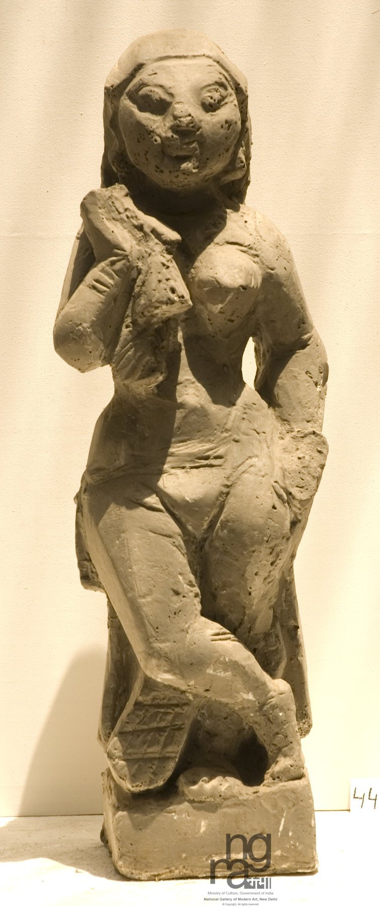 Ramkinkar Baij, Yakshi, Sculpture, Plaster