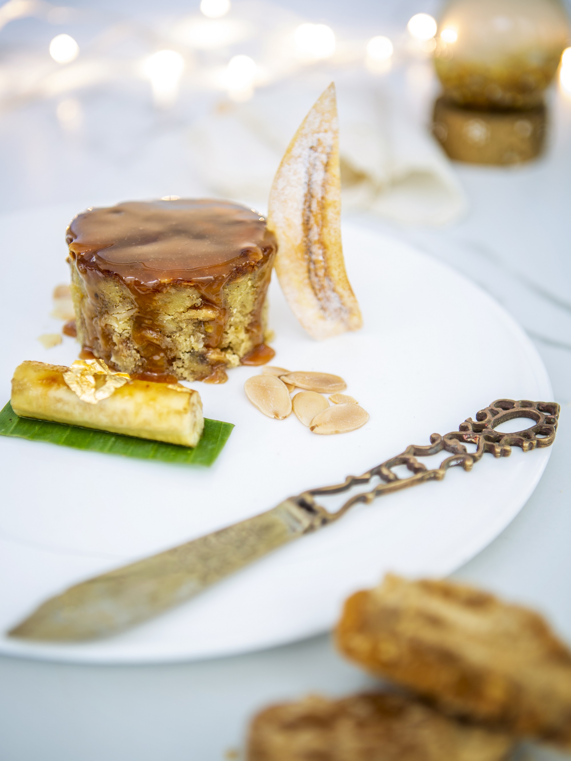 SPICED ALMOND BANANA JAGGERY CAKE