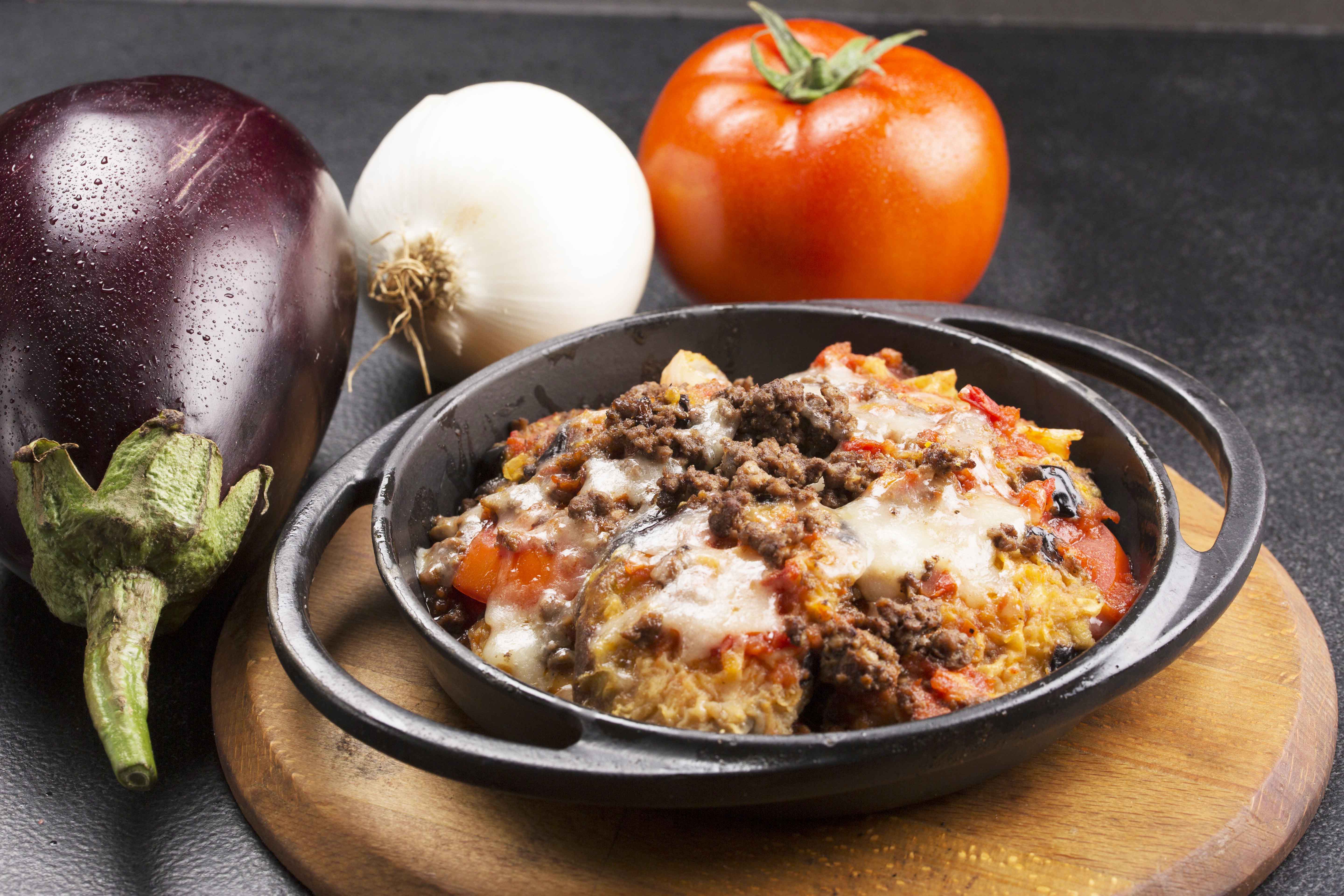 Eggplant with Meat at Sabah W Masa.