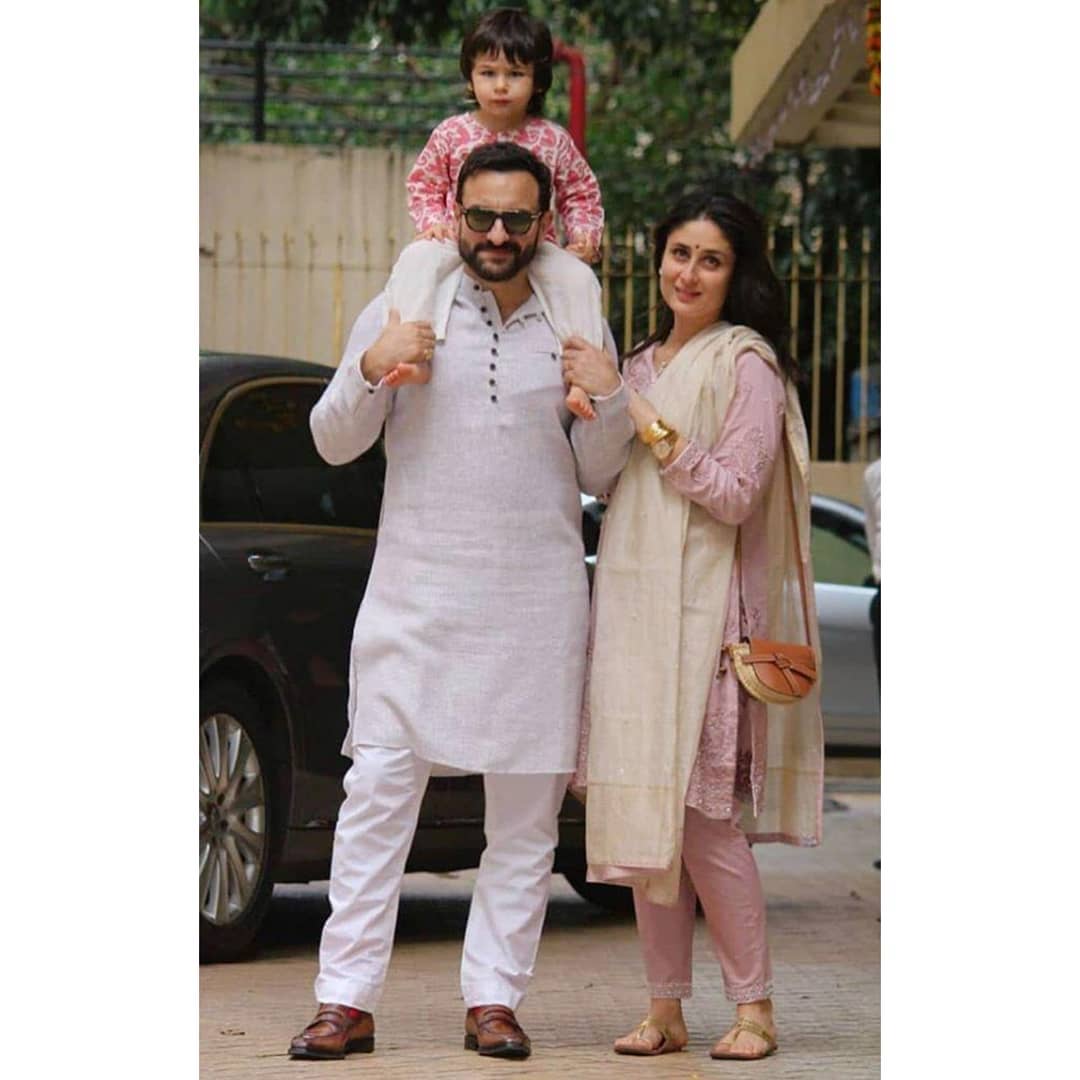 Saif, Kareena and Taimur enjoy the festive season
