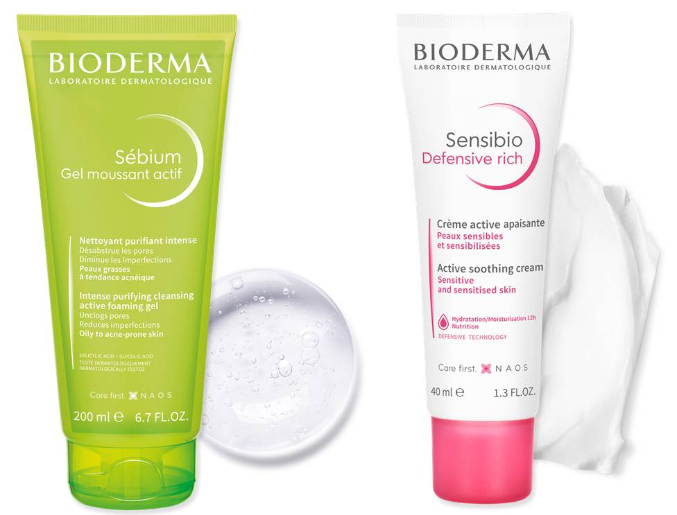 SebiumGel Moussant Actif image & Sensibio Defensive Rich image