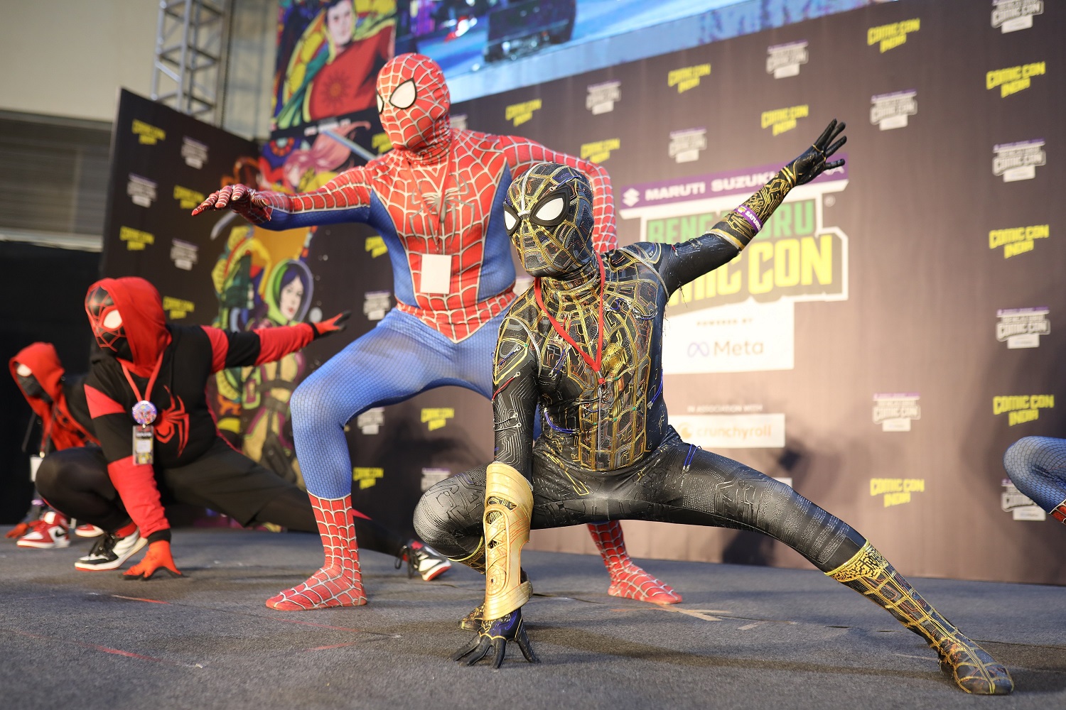 Spiderman from the multiverse cosplay at Bengaluru Comic Con 2022