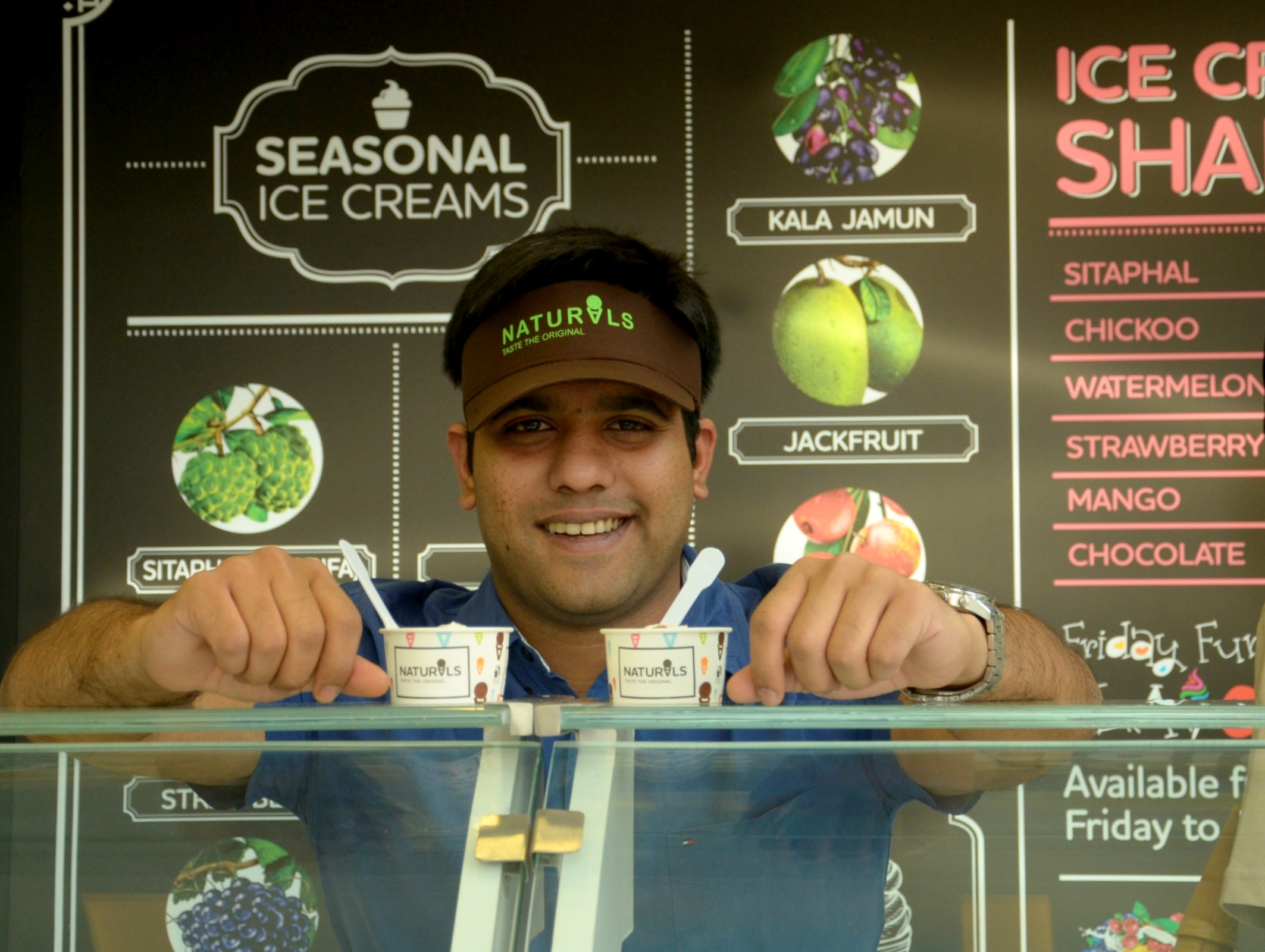 Srinivas Kamath_Director_ at the launch of Natural Ice Cream  in Delhi