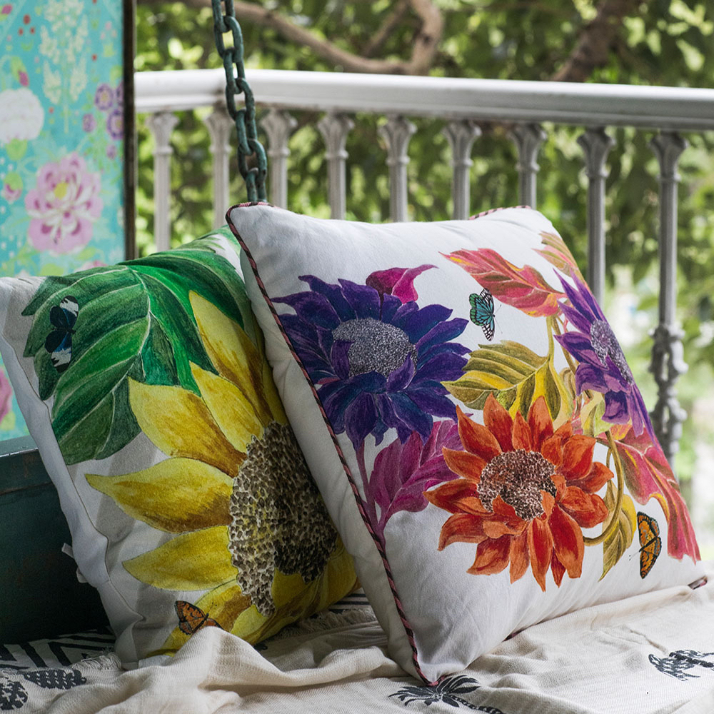 Sunflowers and a riot of florals in full bloom