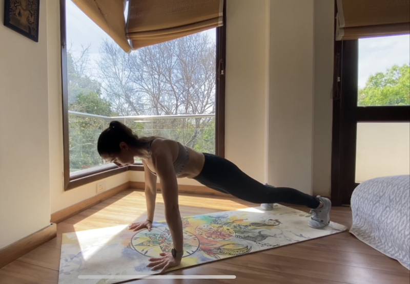 Toning Exercise by Zoe Modgill, Brand Ambassador Under Armour India