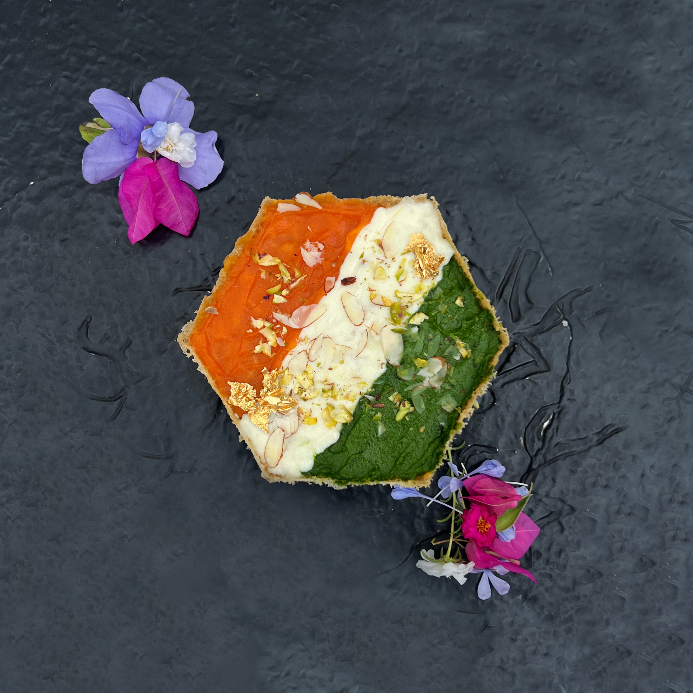  Tri Coloured Ghewar by Chef Kush Koli, Head Chef, SAGA, Gurugram