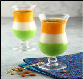 Tricolor rabdi mousse