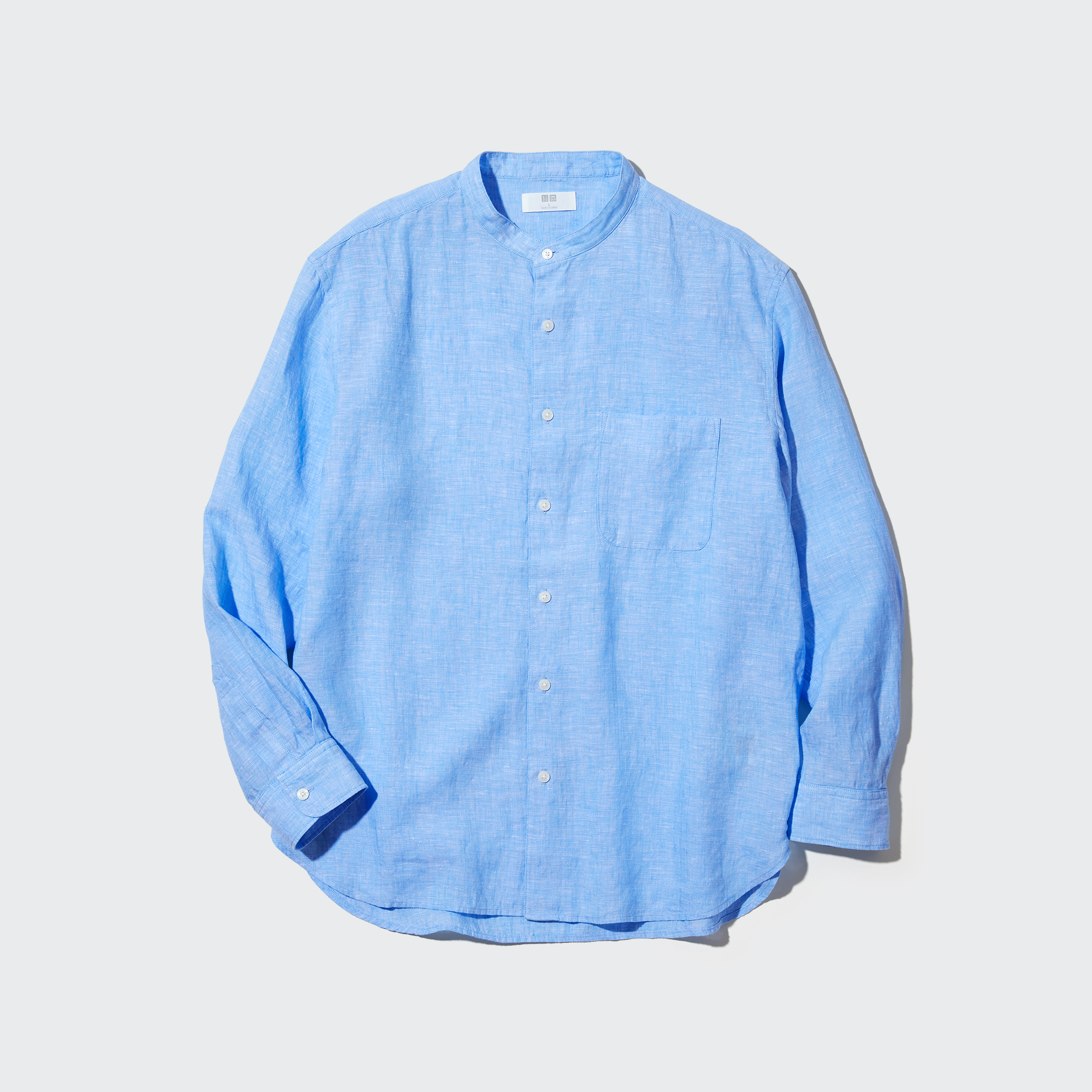 UNIQLO_MEN Premium Linen Long-Sleeve Shirt_