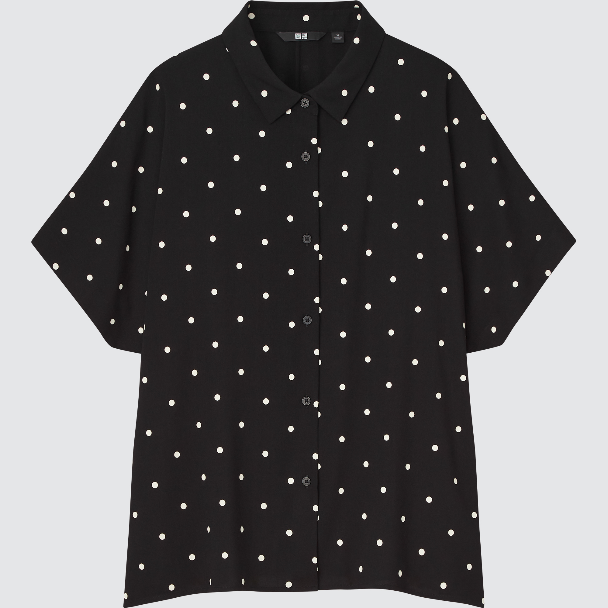 UNIQLO_WOMEN Rayon Printed Long Sleeve Blouse