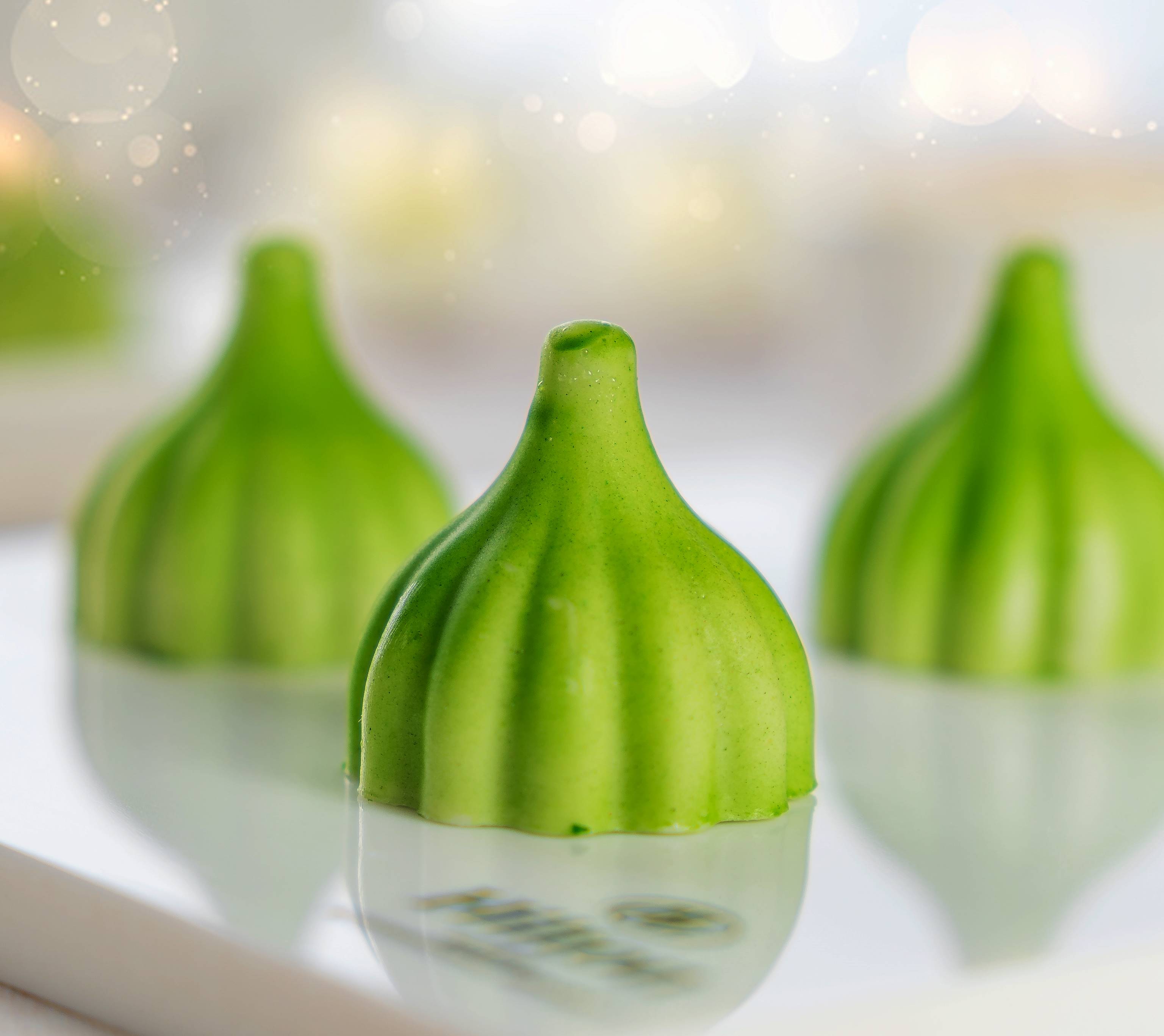 Vanilla and Matcha Modak