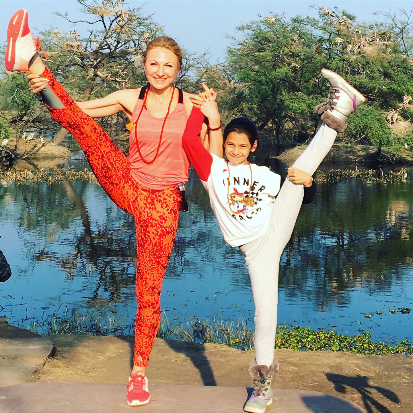 Vesna Jacob with her daughter