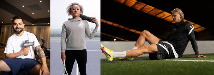 (L-R) Hypervolt2, hypervoltGo and Vyper 3