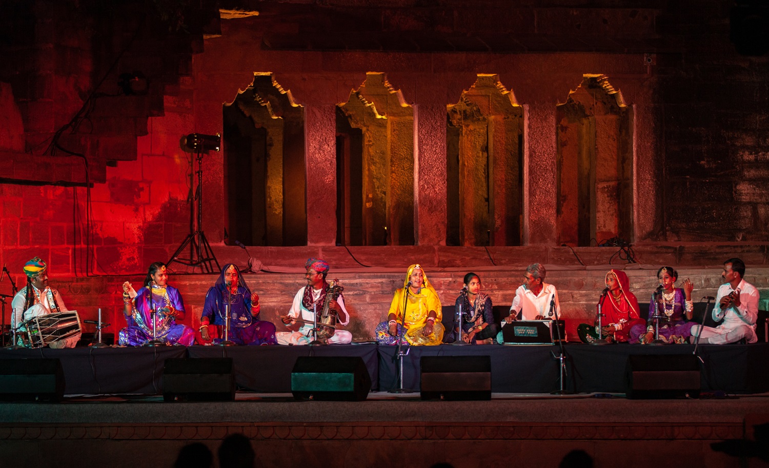 Noam Vanaza, aka Nani, on the second day of Jodhpur RIFF 2019 at Mehrangarh Fort.