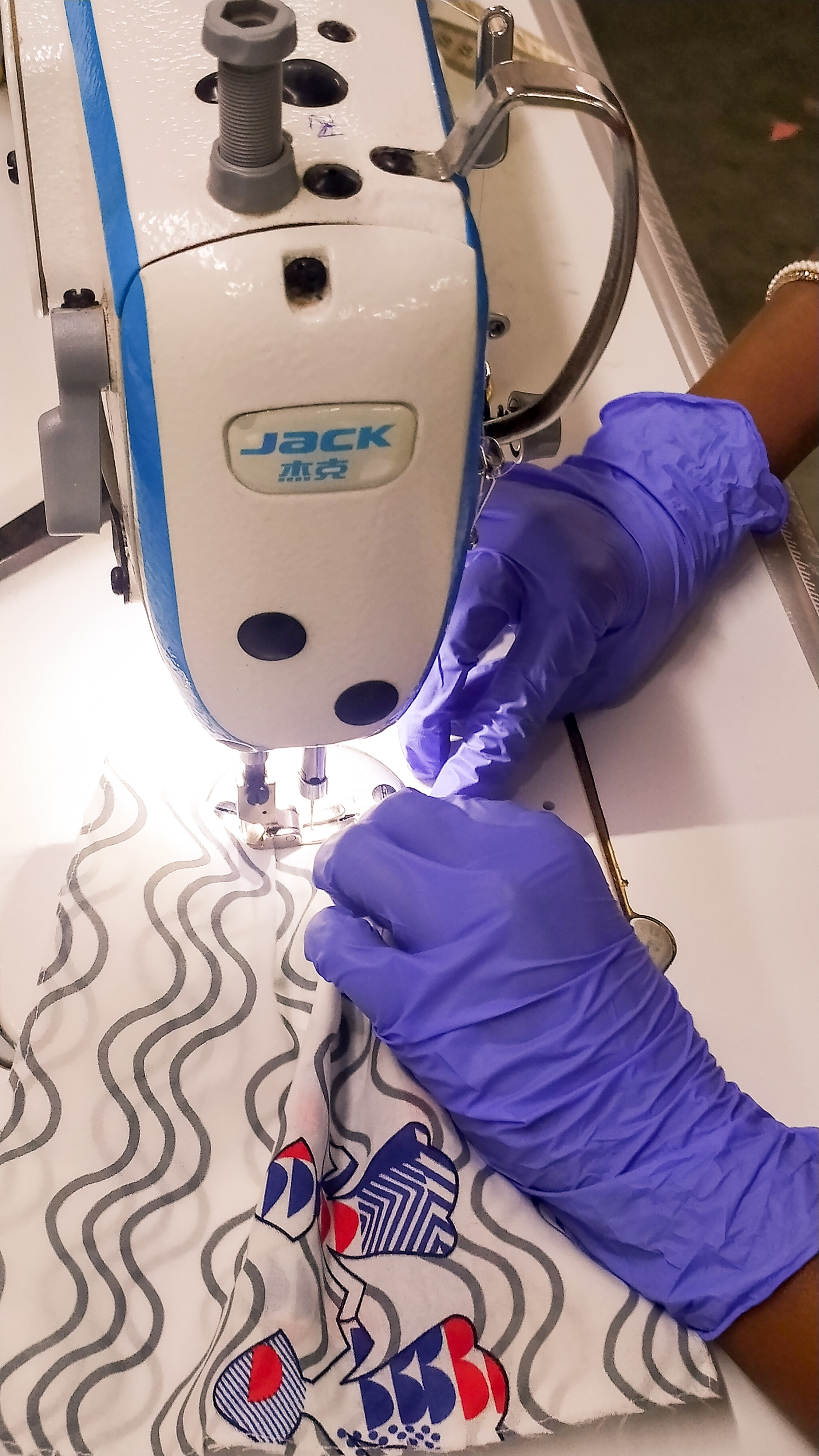 Women in Charoti making masks