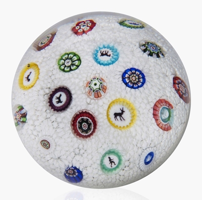 A Baccarat dated carpet ground weight