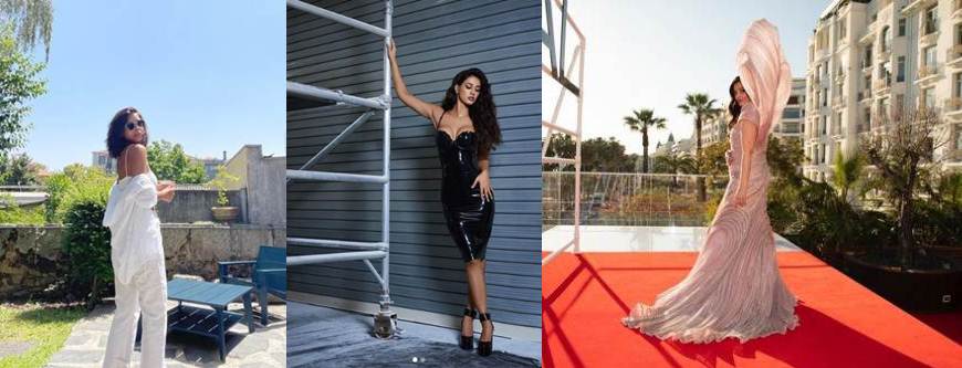 (L-R) Stylist Aastha Sharma, Actresses Aishwarya Rai Bachchan & Disha Patani